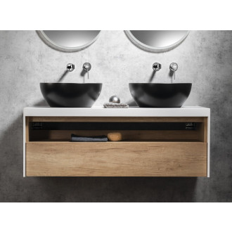 Kúpeľňový set VIERA 120, dub alabama / biela mat KSET-037 KSET-037
