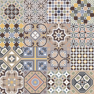 HIDRAULICO dlažba Mosaico Multicolor 45x45 (1,62 m2) HDO009