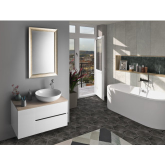 Kúpeľňový set ODETTA 70+20, biela KSET-056 KSET-056