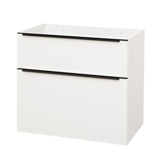 Mailo, kúpeľňová skrinka 805x700x476 mm, spodná, biela, matná, čierne madlo CN541SB