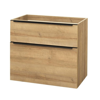 Mailo, kúpeľňová skrinka 805x700x476 mm, spodná, dub Riviera, čierne madlo CN521SB