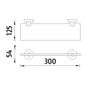 Nimco Nimco UNC 13091B-30-90 Polica, 30 cm UNC 13091B-30-90