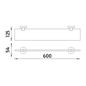 Nimco Nimco UNC 13091B-60-90 Polica, 60 cm UNC 13091B-60-90