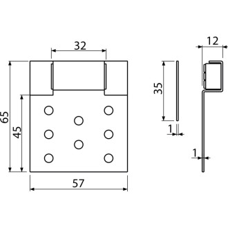 ALCA AVD005 Magnetické vaňové dvierka (pod obklady) basic