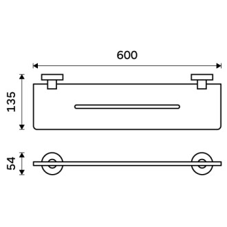 Nimco Polica IXI, 60 cm UNC X460-90