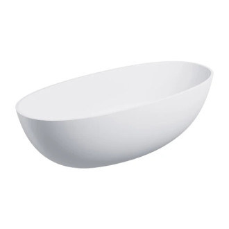 Omnires SHELL M+ voľne stojaca vaňa, 175 x 78 cm, matná biela SHELL175WWBM
