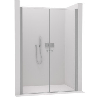 CERANO Sprchové 2-krídlové dvere Antelo L/P chróm, transparentné sklo 108x190cm CER-432331
