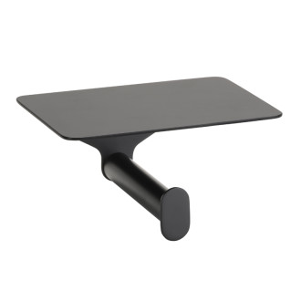 Bemeta ORGANIC BLACK: Držiak toaletného papiera s poličkou 167112150