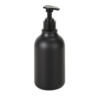 Bemeta Plastová fľaša guľatá čierna s pumpičkou pre dávkovač mydla, 500 ml 131567702