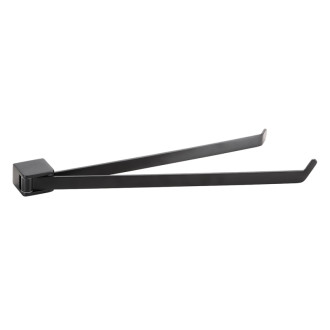 Bemeta ORGANIC BLACK: Držiak uterákov dvojitý otočný, 445 mm 167004100