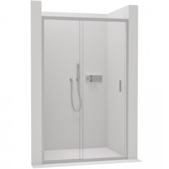 CERANO Sprchové posuvné dvere Varone LINE Ľ/P chróm, transparent sklo 90x195