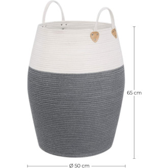 SAT kôš práčovný veľký šedý, 125l SATDKOSBVS