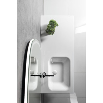 LOREA skrinka s umývadlom 101x46x51, 5cm, pravá, dub alabama/biela mat LE070-2231-R-02