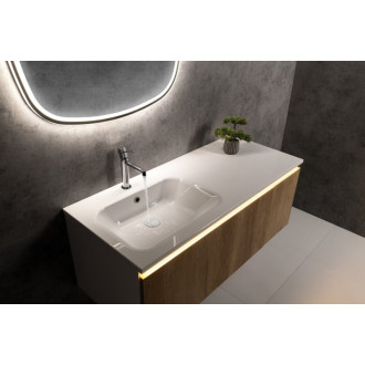 LOREA skrinka s umývadlom 101x46x51, 5cm, pravá, dub alabama/biela mat LE070-2231-R-02