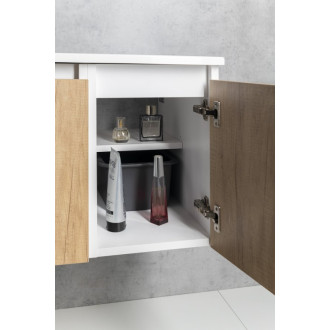 LOREA skrinka s umývadlom 101x46x51, 5cm, pravá, dub alabama/biela mat LE070-2231-R-02