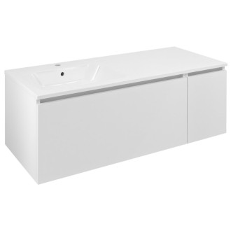 LOREA skrinka s umývadlom 121x46x51, 5cm (90+30), ľavá, biela mat LE090-3131-L-01