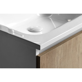 LOREA skrinka s umývadlom 121x46x51, 5cm (90+30), ľavá, biela mat LE090-3131-L-01