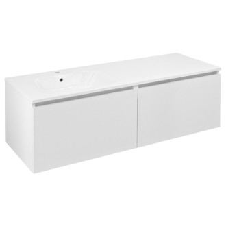 LOREA skrinka s umývadlom 141x46x51, 5cm (70+70cm), ľavá, biela mat LE070-3131-L-04
