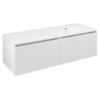 LOREA skrinka s umývadlom 141x46x51, 5cm (70+70cm), pravá, biela mat LE070-3131-R-04