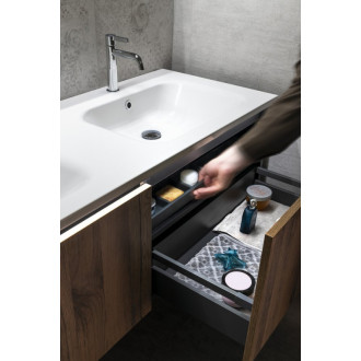 LOREA skrinka s dvojumývadlom 181x46x51, 5cm (90+90cm), biela mat LE090-3131-01