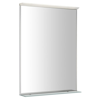 TRAKA zrkadlo s LED osvetlením a poličkou, 60x80cm