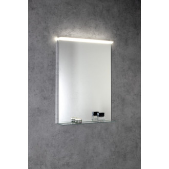 TRAKA zrkadlo s LED osvetlením a poličkou, 60x80cm