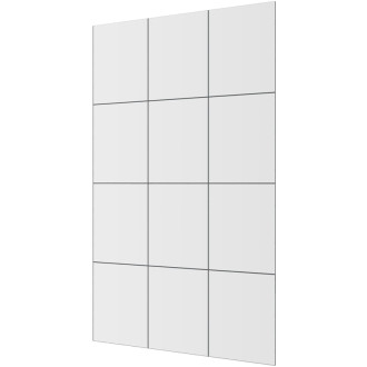 CERANO Sprchová zástena Walk-in Industro L/P 8mm čierna mat/industriálne sklo 100x200