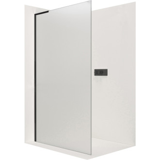 CERANO Sprchová zástena Walk-in Onyx Ľ/P L-ľavá čierna mat, mliečne sklo 50x200