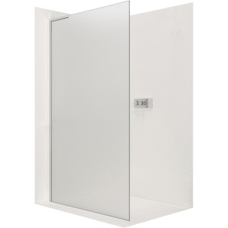 CERANO Sprchová zástena Walk-in Onyx Ľ/P L-ľavá chróm, mliečne sklo 50x200
