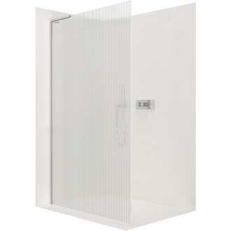 CERANO Sprchová zástena Walk-in Onyx Ľ/P L-ľavá chróm, ryhované sklo 160x200