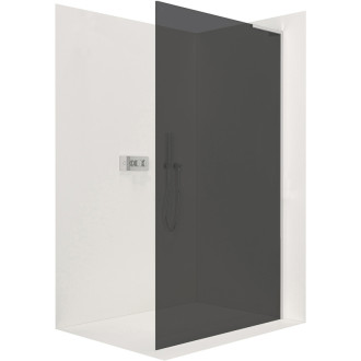 CERANO Sprchová zástena Walk-in Onyx Ľ/P L-pravá chróm, grafitové sklo 80x200
