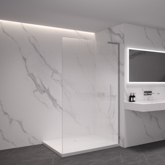 CERANO Sprchová zástena Walk-in Onyx Ľ/P L-pravá chróm, ryhované sklo 130x200
