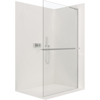 CERANO Sprchová zástena Walk-in Onyx L/P držiak L-pravá chróm, transparent sklo 100x200