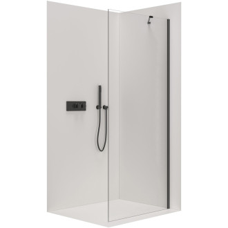 CERANO Sprchová zástena Walk-in Onyx YL/P čierna mat, transparent sklo 100x200