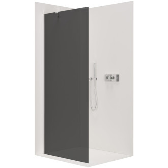 CERANO Sprchová zástena Walk-in Onyx YL/P chróm, grafitové sklo 50x200
