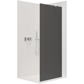 CERANO Sprchová zástena Walk-in Onyx YL/P chróm, grafitové sklo 50x200