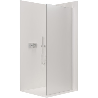 CERANO Sprchová zástena Walk-in Onyx YL/P chróm, mliečne sklo 50x200