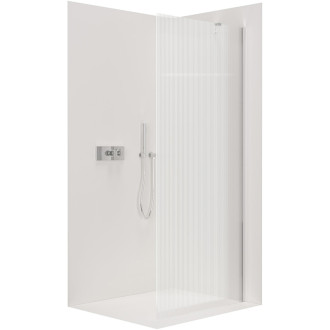 CERANO Sprchová zástena Walk-in Onyx YL/P chróm, ryhované sklo 90x200