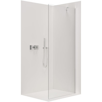 CERANO Sprchová zástena Walk-in Onyx YL/P chróm, transparent sklo 80x200