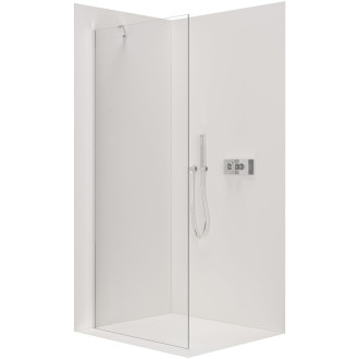 CERANO Sprchová zástena Walk-in Onyx YL/P chróm, transparent sklo 90x200