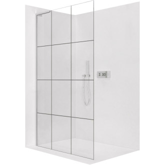 CERANO Sprchová zástena Walk-in Onyx L-ľavá 8mm chróm/industriálne sklo 100x200