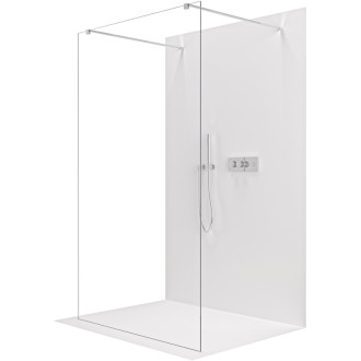 CERANO Sprchová zástena Walk-in Onyx Duo Ľ/P chróm, transparent sklo 80x200