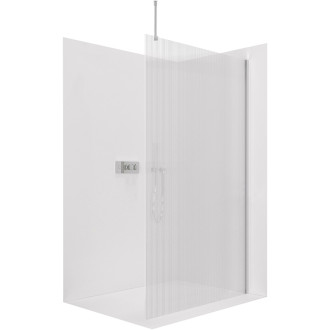 CERANO Sprchová zástena Walk-in Onyx Top Ľ/P chróm, ryhované sklo 130x200