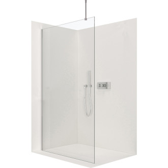 CERANO Sprchová zástena Walk-in Onyx Top Ľ/P chróm, transparent sklo 60x200