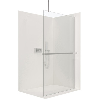 CERANO Sprchová zástena Walk-in Onyx Top Ľ/P držiak chróm, transparent sklo 130x200