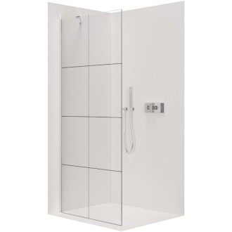 CERANO Sprchová zástena Walk-in Onyx YL/P chróm/industriálne sklo 140x200