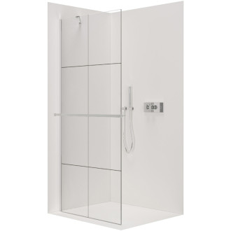 CERANO Sprchová zástena Walk-in Onyx YL/P +držiak chróm/industriálne sklo 130x200