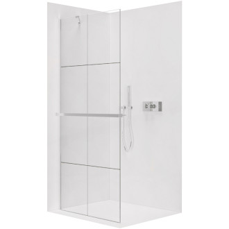 CERANO Sprchová zástena Walk-in Onyx YL/P +držiak chróm/industriálne sklo 130x200