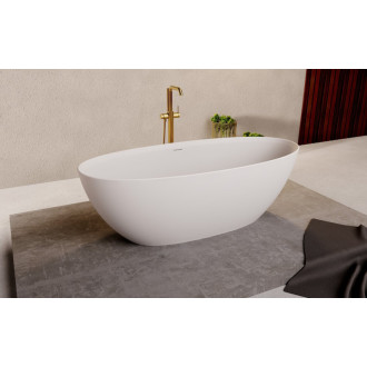 NOYA voľne stojaca vaňa rockstone 170x76cm, biela mat