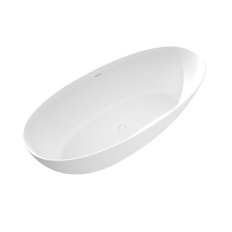 NOYA voľne stojaca vaňa rockstone 170x76cm, biela mat